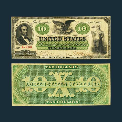 1861-$10-Demand-Note-Sold-for-a-Whopping-$168,000