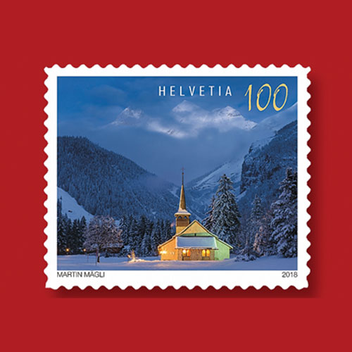 Beauty-of-Blue-Hour-Highlighted-on-Latest-Swiss-Christmas-Stamps