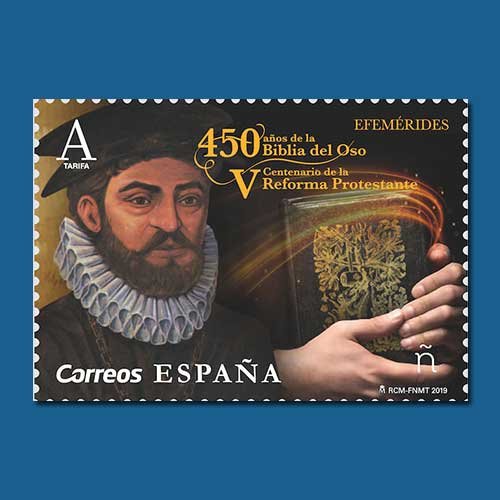 Bible-translator-on-Spanish-Stamp