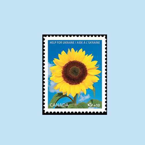 Canada-Post's-Help-for-Ukraine-Semi-Postal-Stamp