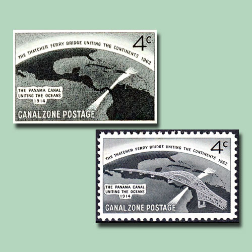 Canal-Zone's-‘Thatcher-Ferry-Bridge’-Error-Stamp