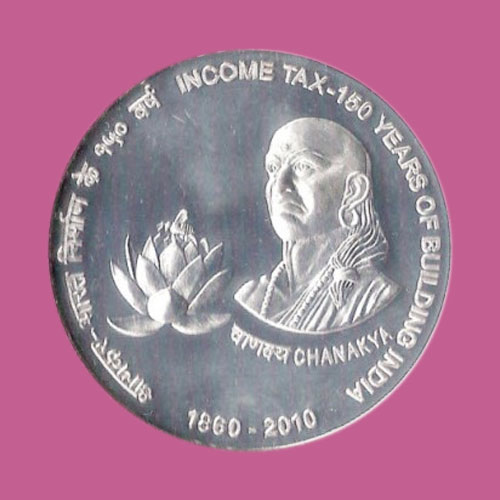 Chanakya-depicted-on-a-commemorative-coin--