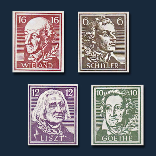 Famous-Authors-on-the-Stamps-of-Thuringen