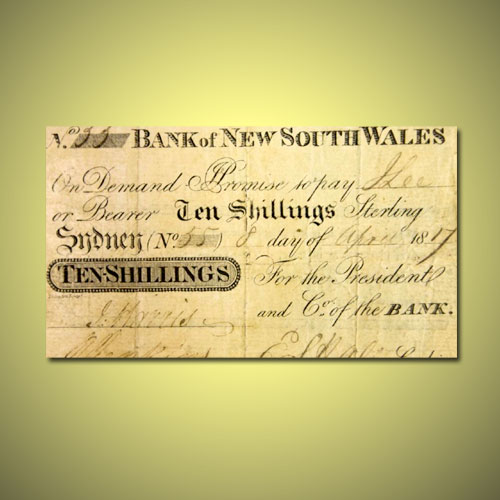 First-Paper-Money-Issued-In-Australia