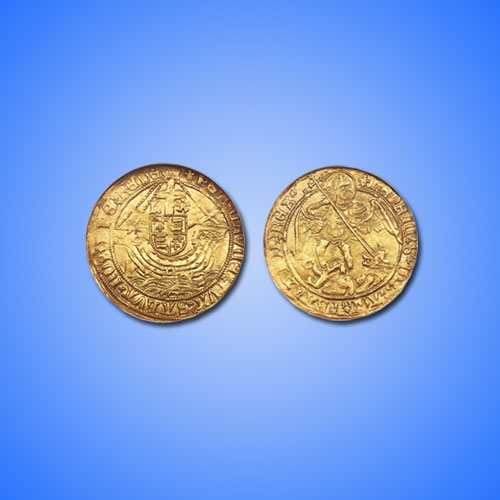 Gold-Angel-coin-from-King-Henry-VIII’s-reign-