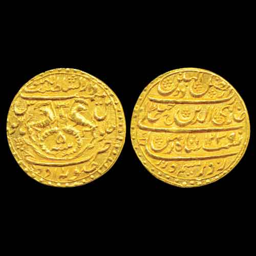 Gold-Ashrafi-of-Ghazi-ud-din-Haider