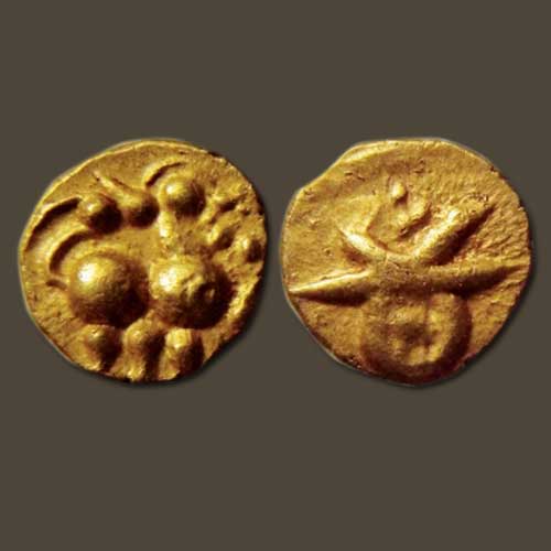 Gold-Fanam-of-Western-Chalukyas