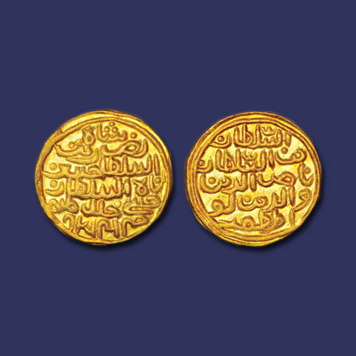 Gold-Tanka-of-Nasir-al-Din-Nusrat-Shah