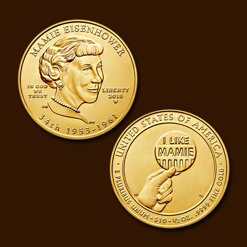 Mamie-Eisenhower-10-Dollars-Commemorative-Coins-