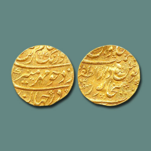 Mughal-Emperor-Aurangzeb-Gold-Mohur-Listed-For-INR-125,000