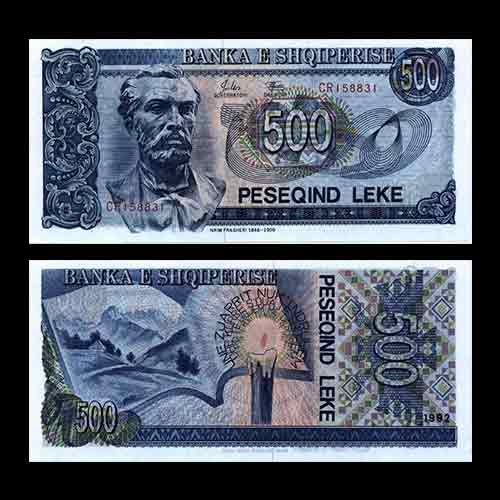 Naim-Frasheri-Albanian-Lek-banknotes