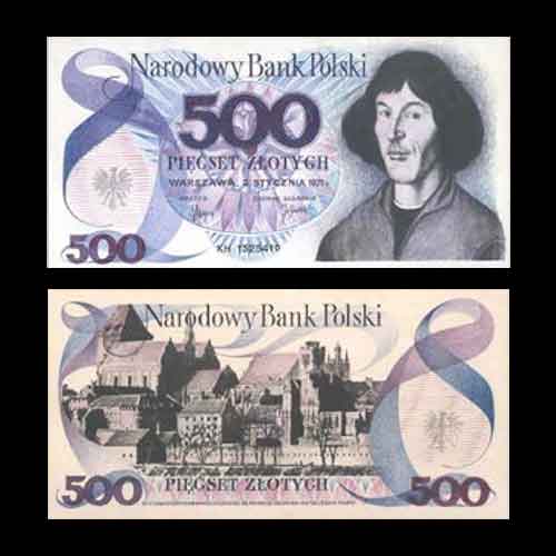 Poland-issued-500-Zlotych-on-Nicolaus-Copernicus