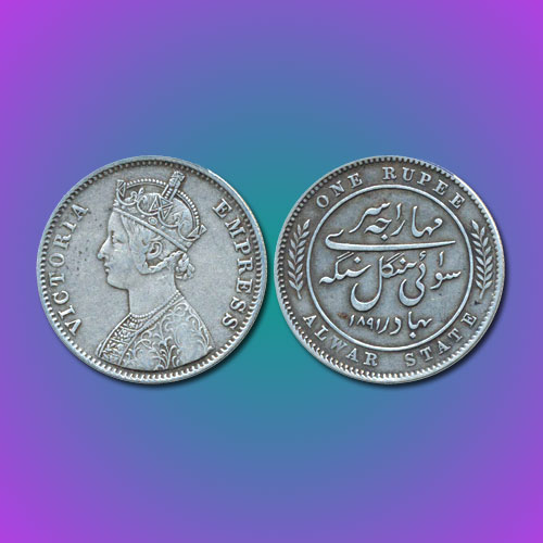 Princely-State-Alwar-Silver-Rupee