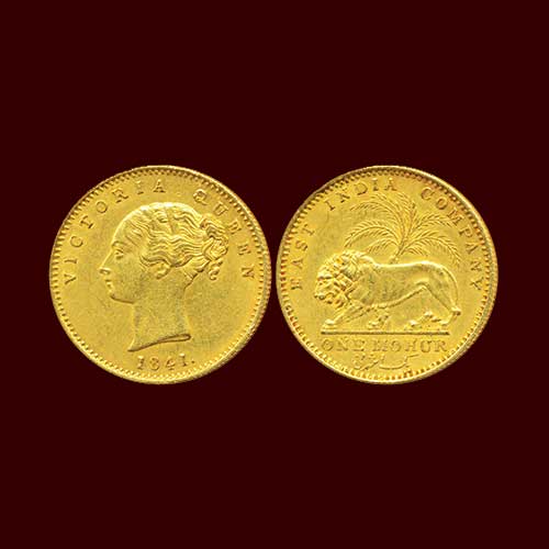 Queen-Victoria-gold-Mohur-Listed-For-INR-1,80,000