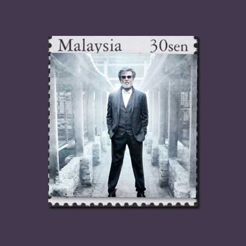 Rajinikanth-Featured-on-Malaysia-Stamp