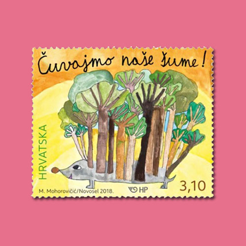 save forest stamp of croatia mintage world