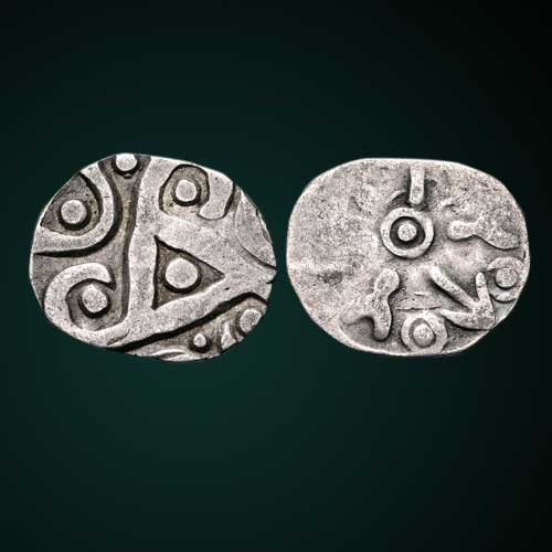 Silver-15-Mana-Biface-Coin-of-Kuru-Janapada