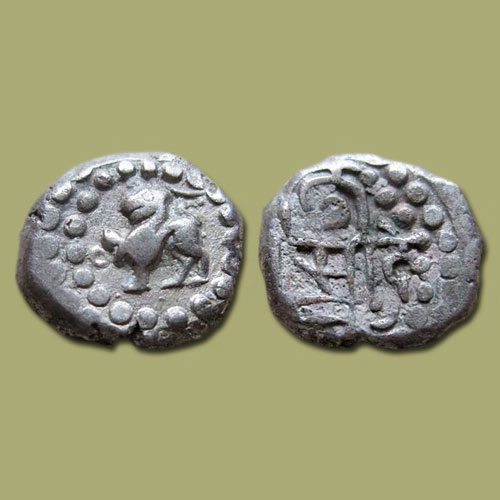 Silver-coin-of-Chauhans-of-Ranthambore