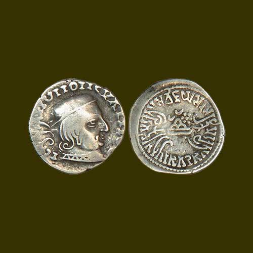 Silver-Drachm-of-Western-Kshatrapas-ruler-Vijayasena