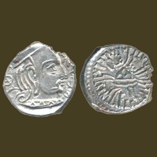 Silver-Drachma-of-Western-Kshatrapas-ruler-SvamiRudrasena-III