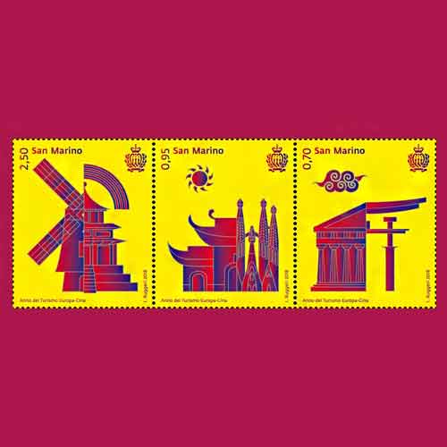 Stamps-dedicated-to-Europa-China-tourism