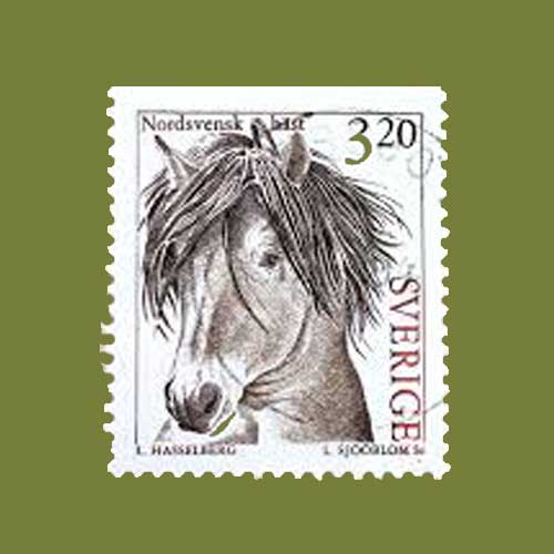 Swedish-horse-on-stamps