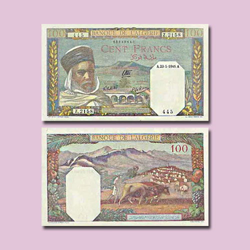 Tunisia-100-Francs-banknote-of-1939-1942