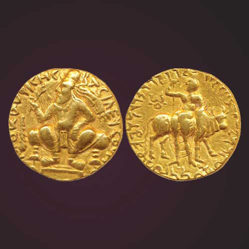 Vima-Kadphises-Gold-2-Dinar-sold-for-INR-11,00,000