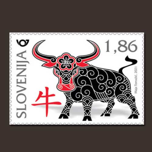 Year-of-Bull-on-stamp