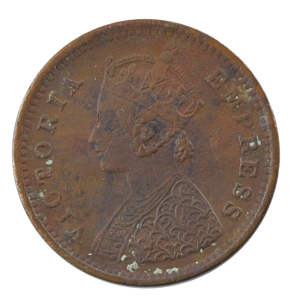 British India Victoria Empress - 1/12 Anna Coin 1887 Calcutta