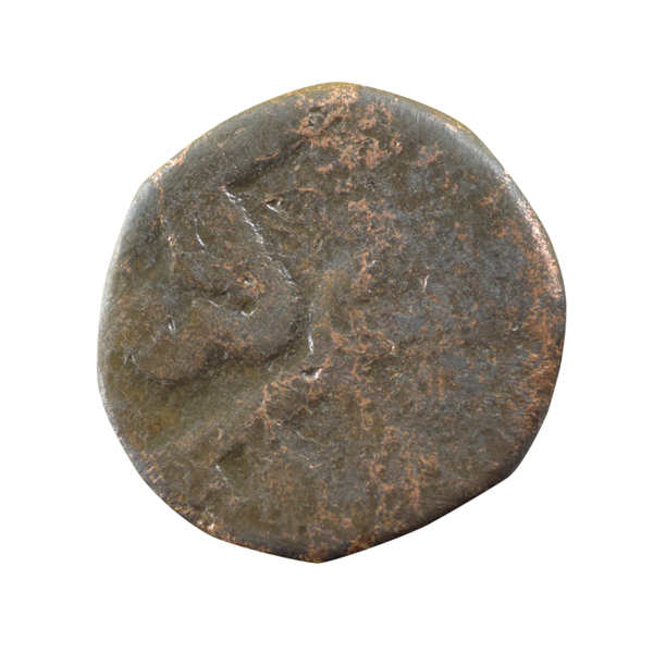 Chhatrapati Shivaji Maharaj Copper Maratha Shivrai Coin - Shri Moon Symbol