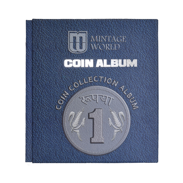 Mintage Coin Collection Album for 1 Rupee Definitive Coins