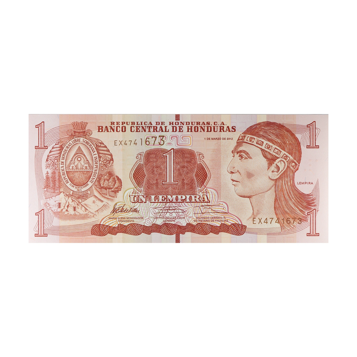 Honduras Currency Note 1 Lempira