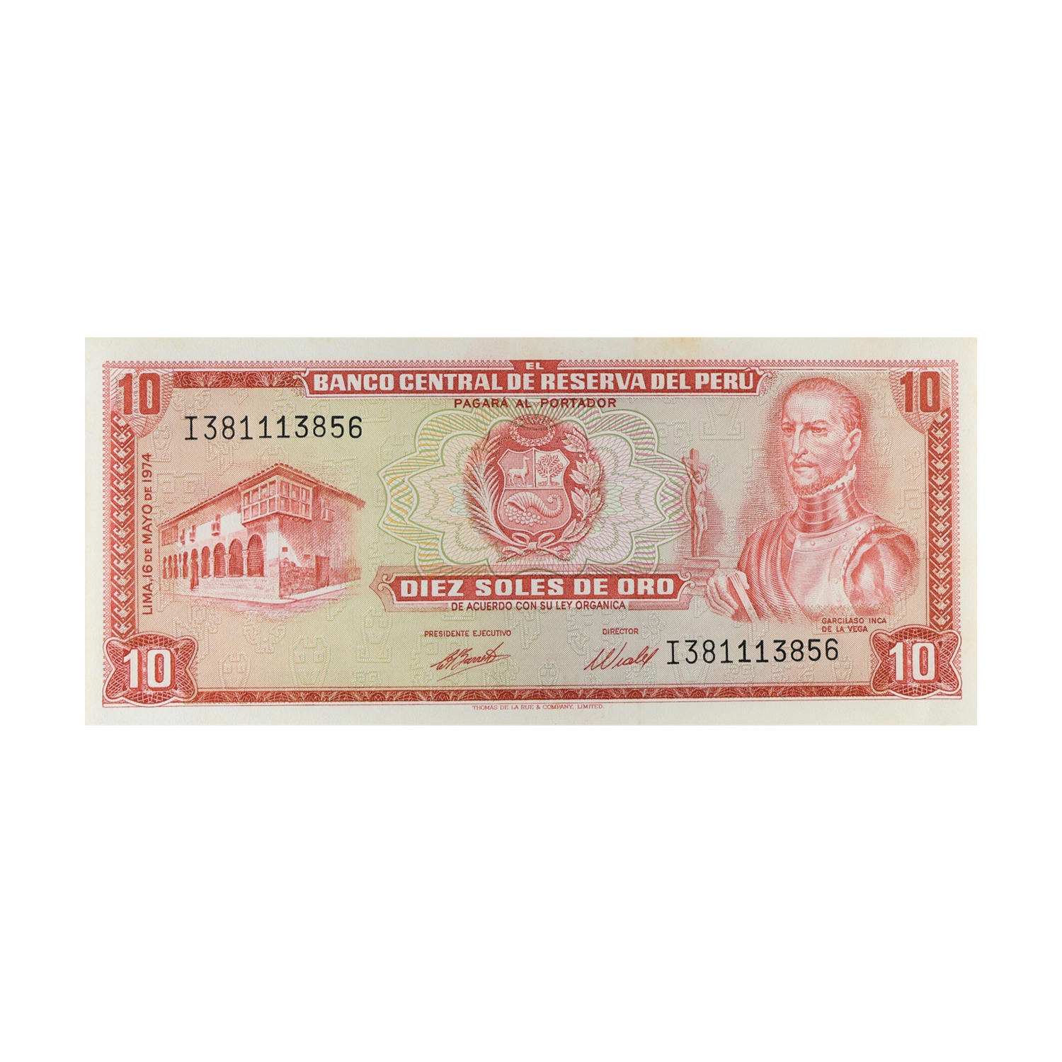 Peru Currency Note 10 Sol