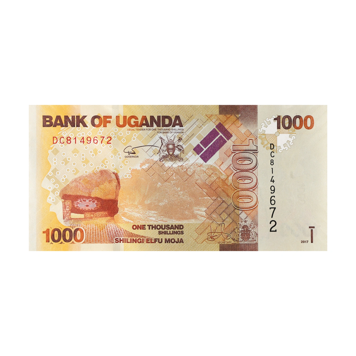Ugandan Currency Note 1000 shilling
