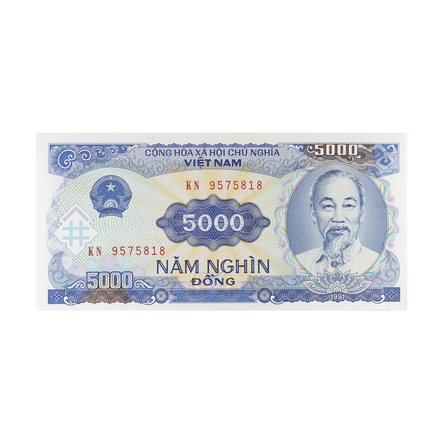 Vietnam Currency Note 5000 dong