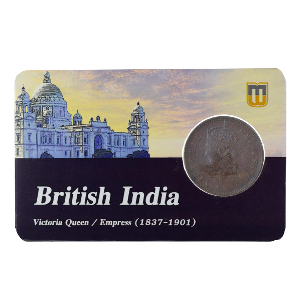 British India Victoria Empress - 1/12 Anna Coin 1897 calcutta