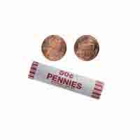 USA 1 Cent Mint Roll 50 Coins