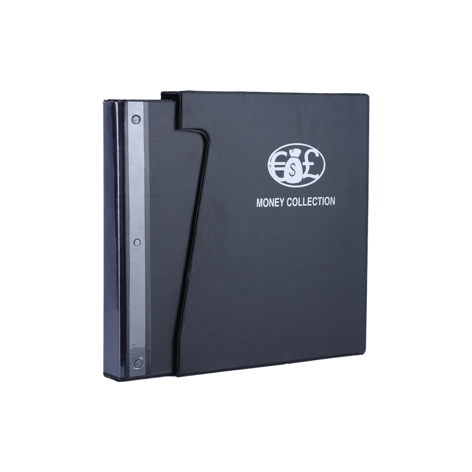Buy PVC Ring Binder With Dust Cover Black Coin Album Online Mintage