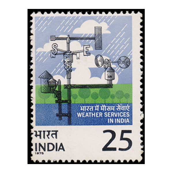  Weather Services in India Stamp