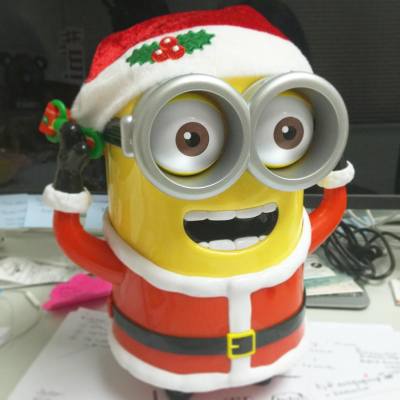 Yeah Christmas with Minions ❤️ #minions #christmas #popcorn #universalstudios