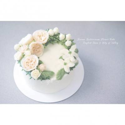 #korean #buttercream #flower #cake
