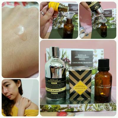 Noelle  100% 天然純正橘子植物精油10 ml + 100% 天然純正甜杏仁植物油100 ml

精油用途廣泛， 可泡浴、蒸薰、按摩等， 橘子植物精油有橙皮的清新與甘味， 質感較稀身;  而杏仁油則無味， 質感滋滑;  2-4滴橘子植物精加50ml基底油(杏仁油)稀釋，輕揉按摩，滋潤全身， 膊頭、頸後等的勞損位置， 舒緩繃緊的肌肉，放鬆身心。

#glamabox #glamagirl #skincare #essentialoils  #noelle #relaxing #spa 
#beauty #beautyblog #beautyblogger #hkbeauty