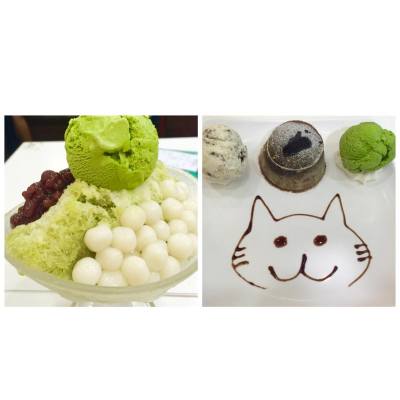 食到糖森林😊
心太軟送我一個貓圖案(下次可以兔仔嗎😂)$48
宇治金時🍧💕👍 $34
地點：元朗糖森林Forest Angel
#糖森林 #ForestAngel #greentea