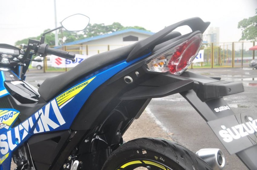 Review Suzuki All New Satria F150 Sisi Buritan Suzuki Satria F150