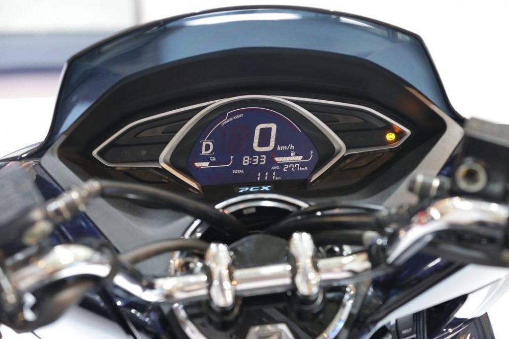 Honda PCX Hybrid Memulai Debut Perdana, Bakal Murah? Panel Speedometer All New Honda PCX Hybrid