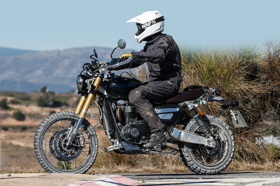 Scrambler Terbaru Dari Triumph, Coming Soon Bulan depan! Spyshot Triumph Scrambler 1200