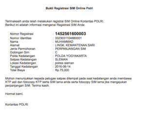 Cara Perpanjang SIM Online Terbaru, SIM A dan SIM C bkti registrasi online