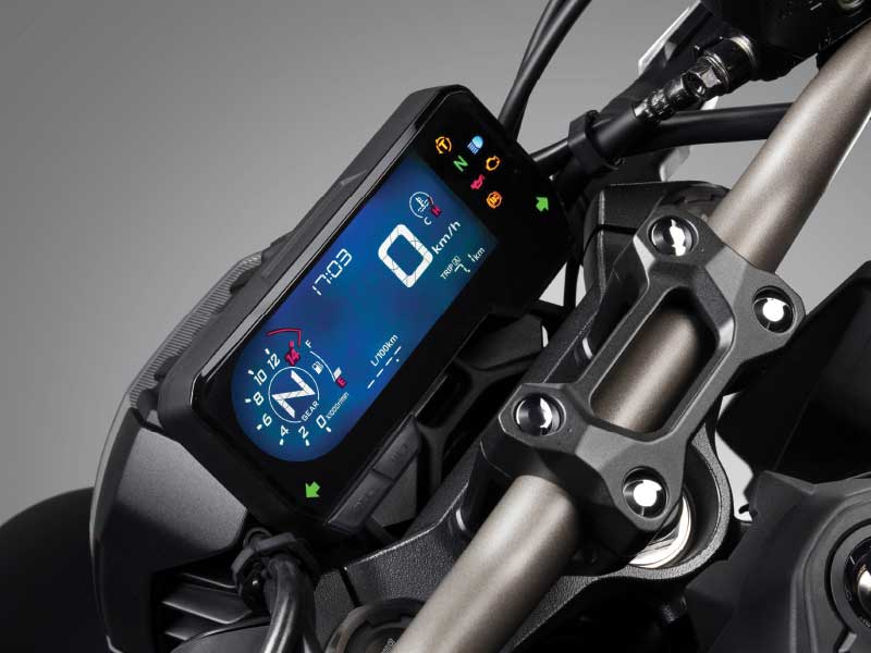 Merapat Lebih Dekat Dengan Honda CB650R Neo Sport Café Layar LCD Honda CB650R