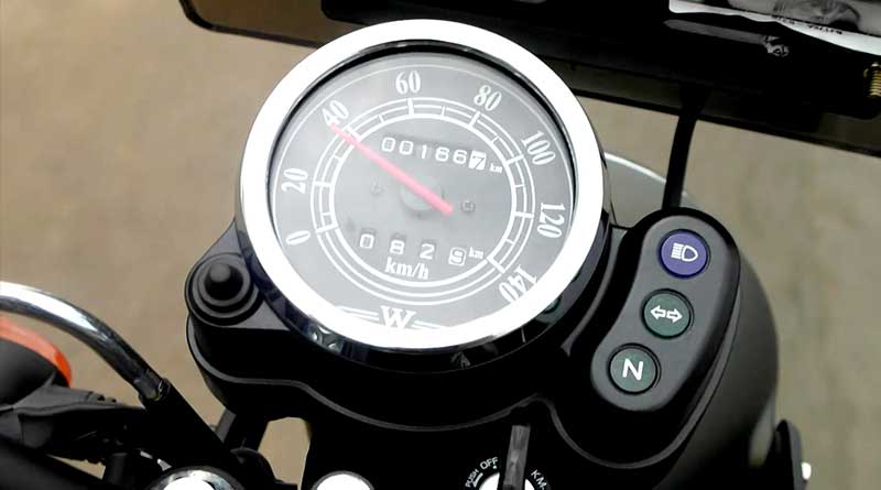 5 Kekurangan Kawasaki W175, Layak Dibeli? kekurangan kawasaki w175, speedometer tanpa indikator bahan bakar